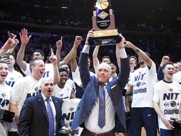 Team raises trophy
