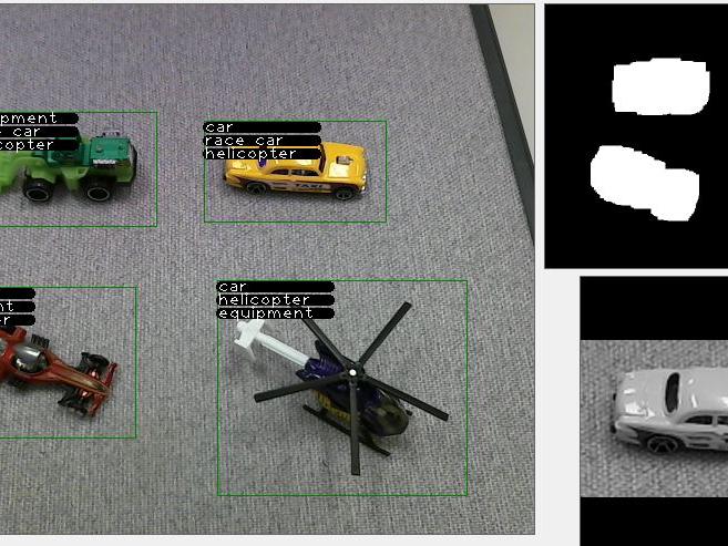 Image of toys as seen by computer