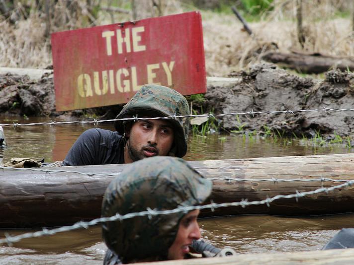 A Penn State Smeal MBA student moves through the Quigley