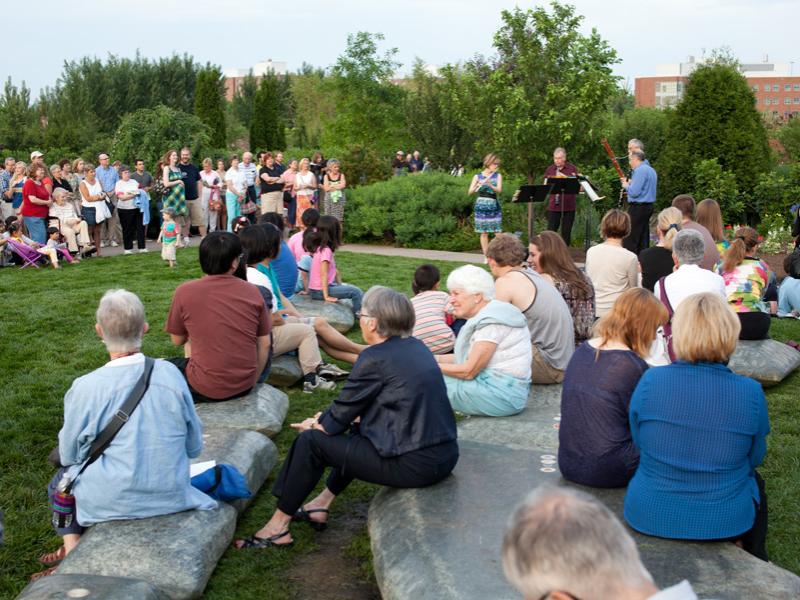 Music in the Gardens: Music at Penn's Woods sundail
