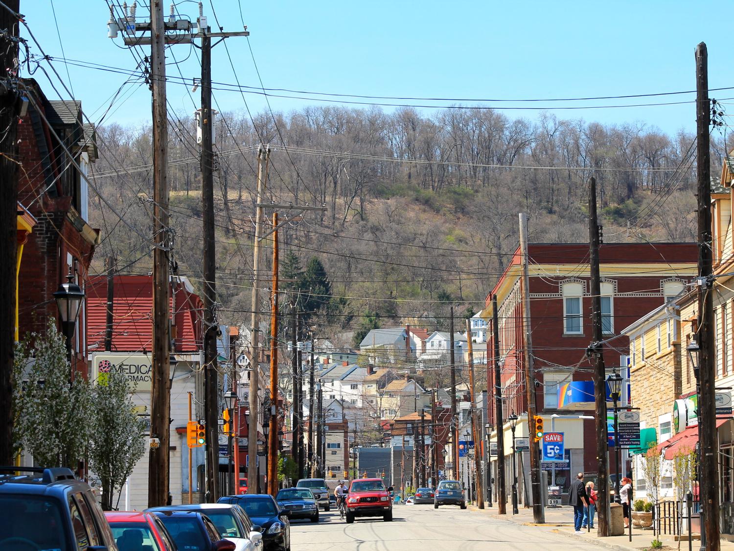 streetview of Millvale, Pa.