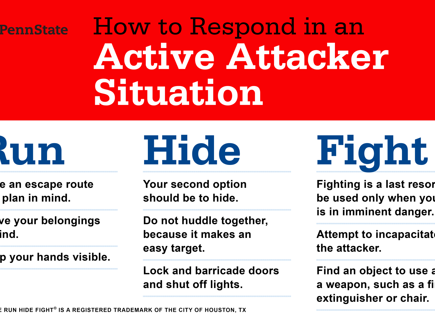 Run Hide Fight Graphic