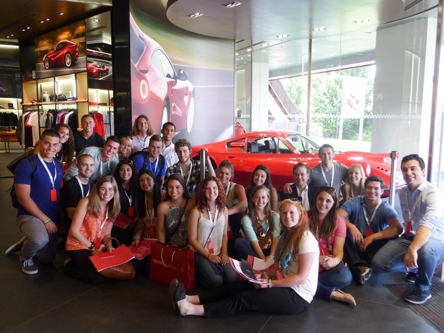 Smeal College of Business students tour Ferrari as part of a supply chain and sustainability course