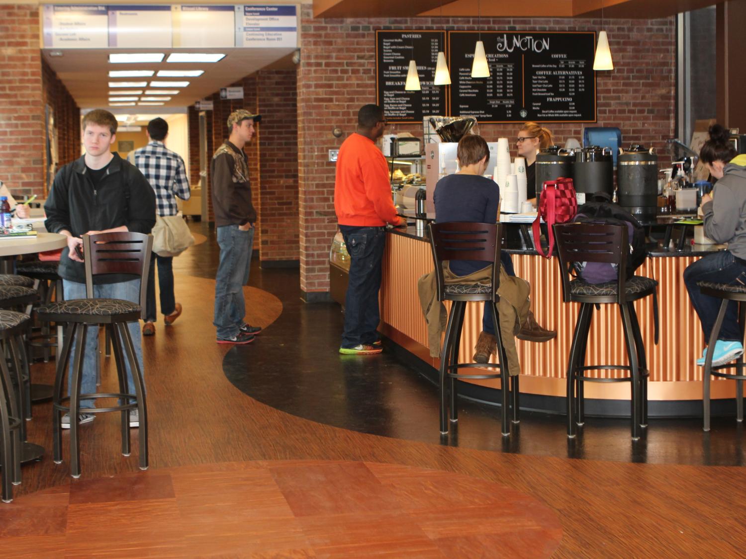 Coffee bar on campus