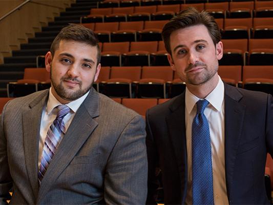 Nader Amer and Michael Slobom Win Dickinson Law 1L Mock Trial Competition