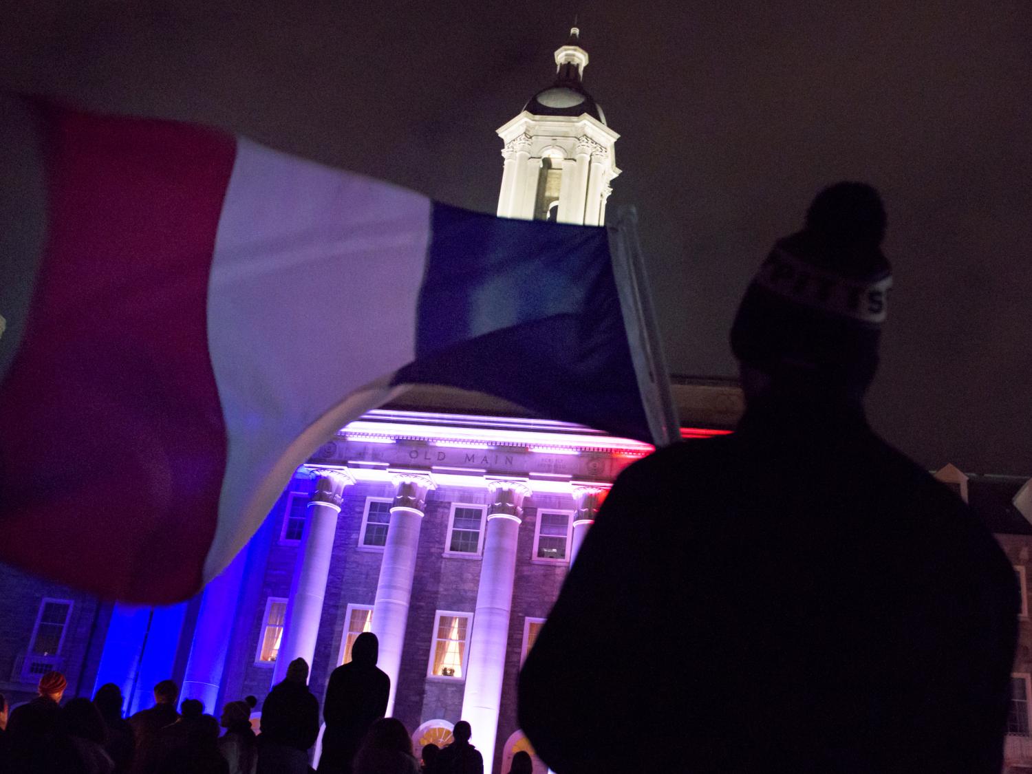 Vigil for Paris Old Main