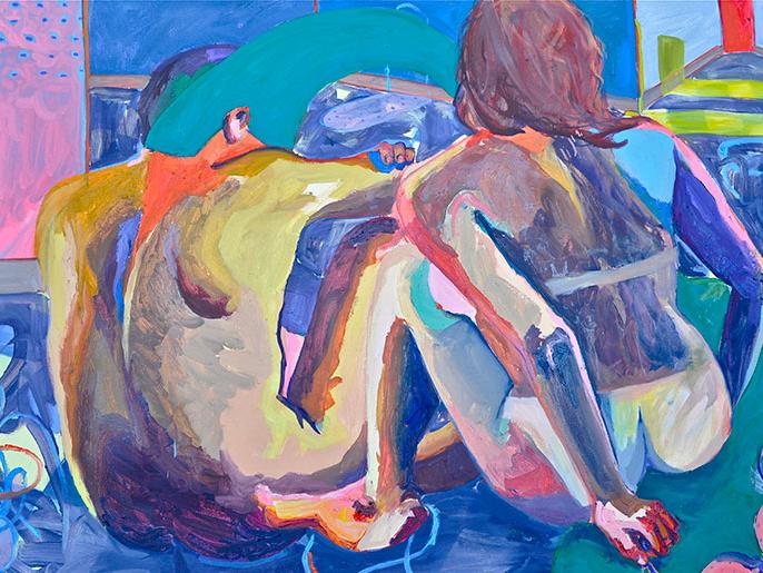 Abstract painting from New Directions exhibition