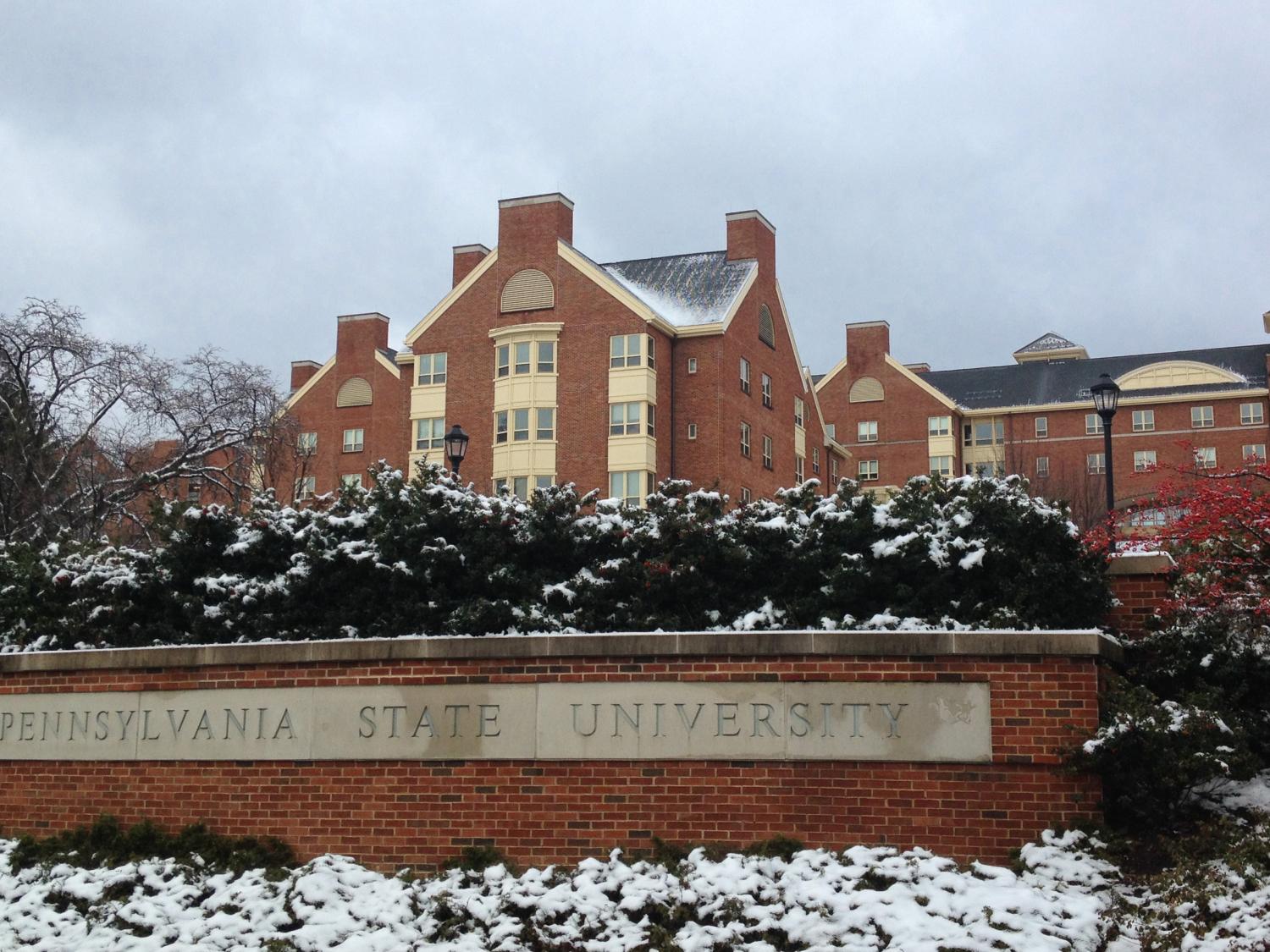 A snowy photo gallery of Penn State Beaver, University Park and nearby