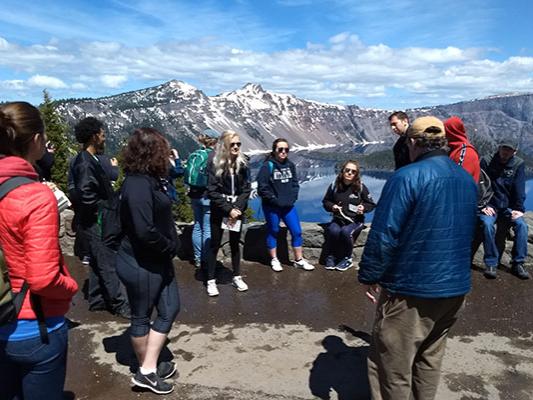 Penn State undergraduate students traveled to Crater Lake as part of a three-semester research experience