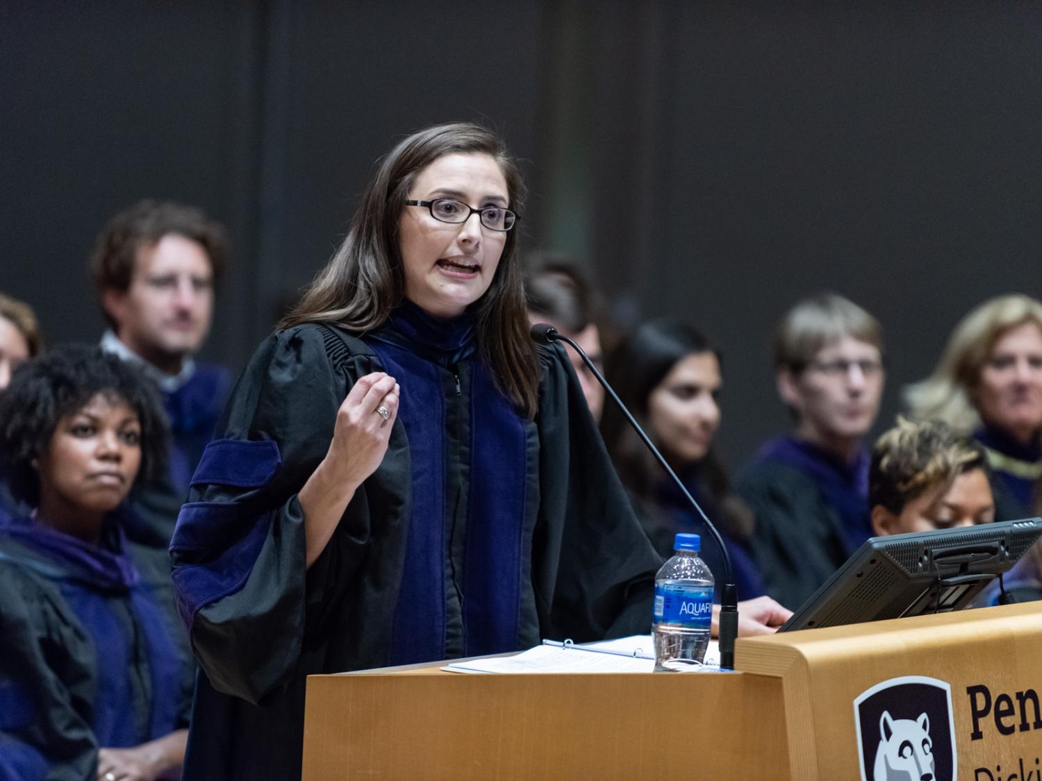 Dickinson Law's fourth annual Convocation keynote speaker Miriam Enriquez '05  