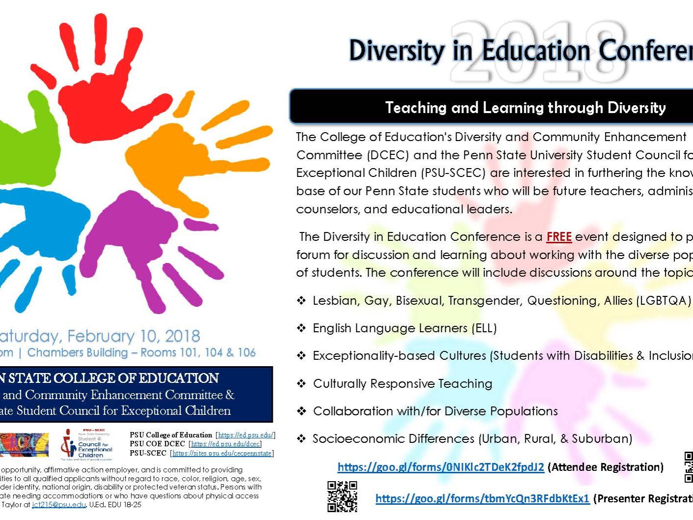 Diversity in Education conference