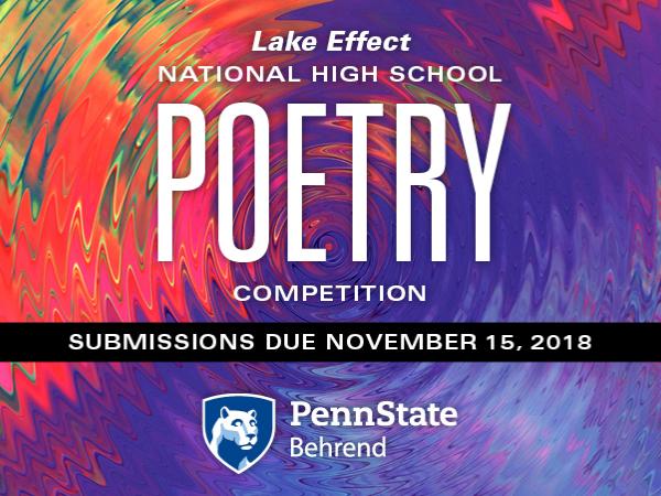 Poetry contest color graphic