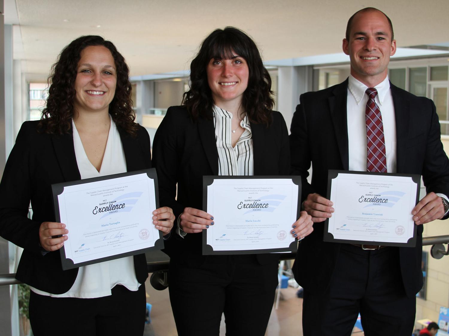 Smeal's 2019 MIT supply chain excellence award winners.