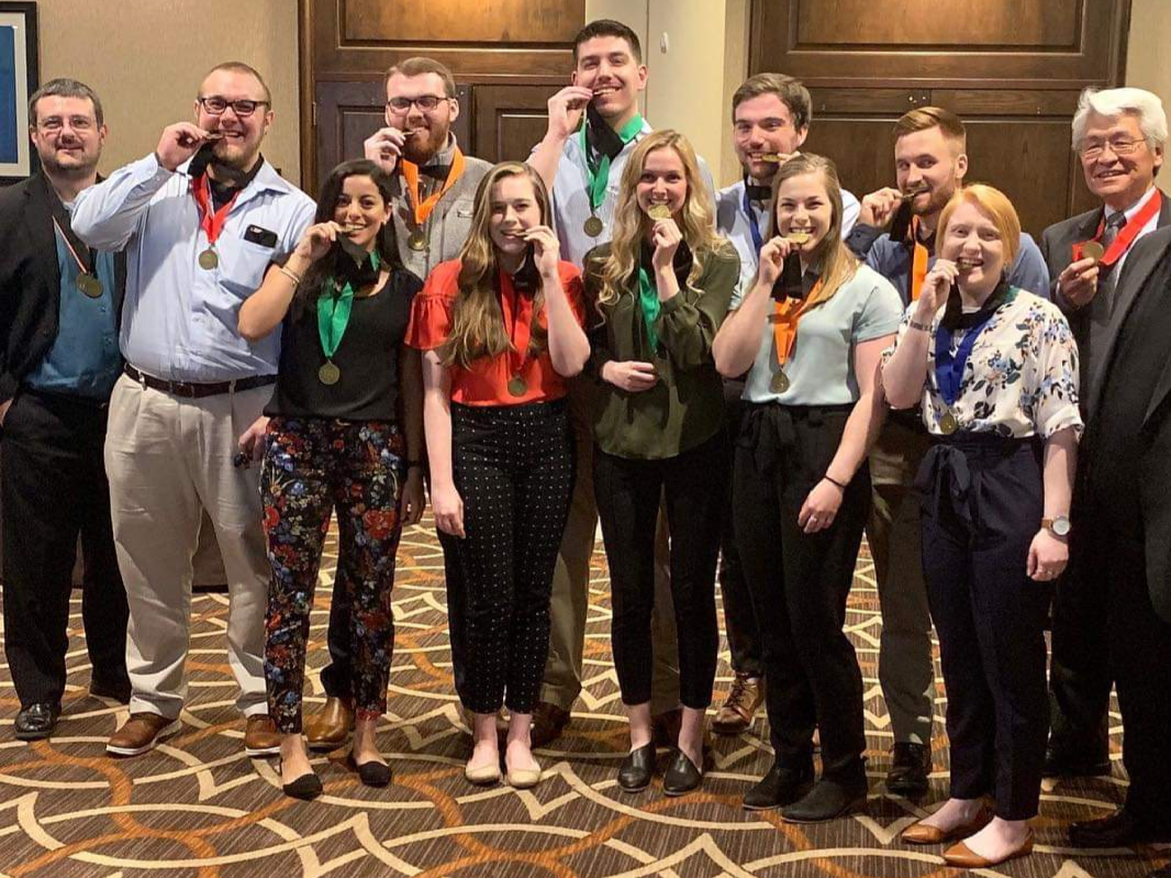 The Penn State team won first place in all categories at the 2019 Architectural Engineering Institute Student Design Competition.
