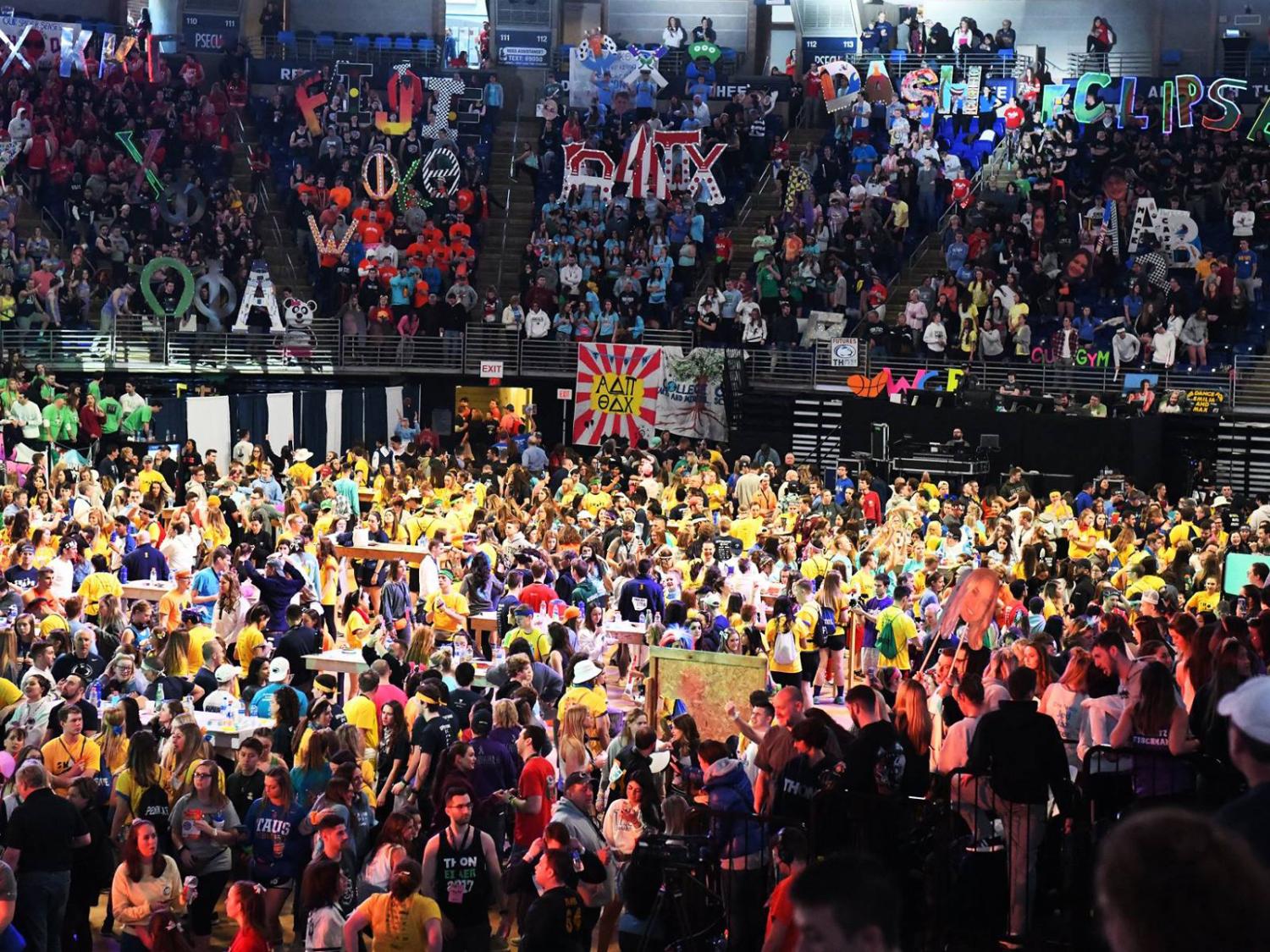 THON floor full of dancers