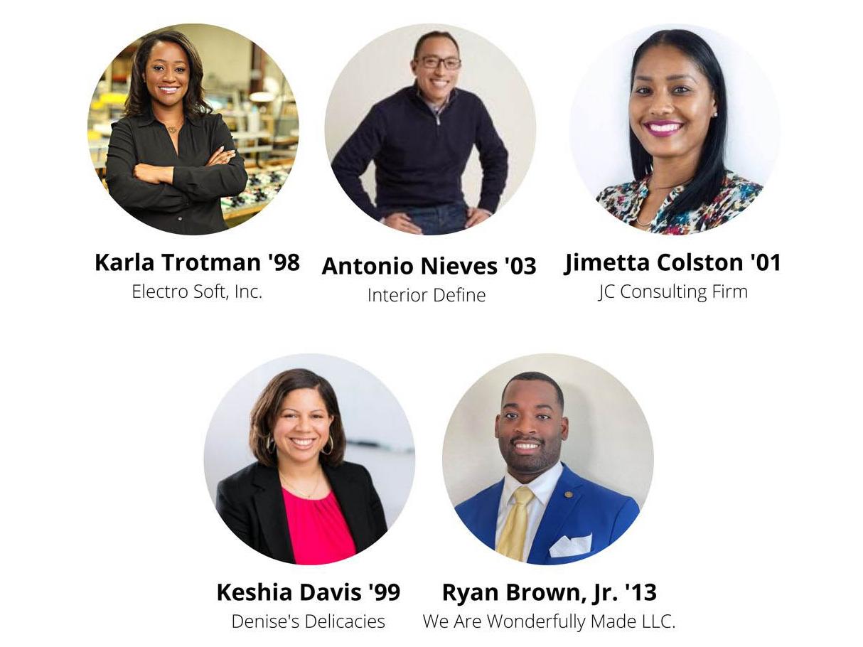 Photos of five Penn State alumni