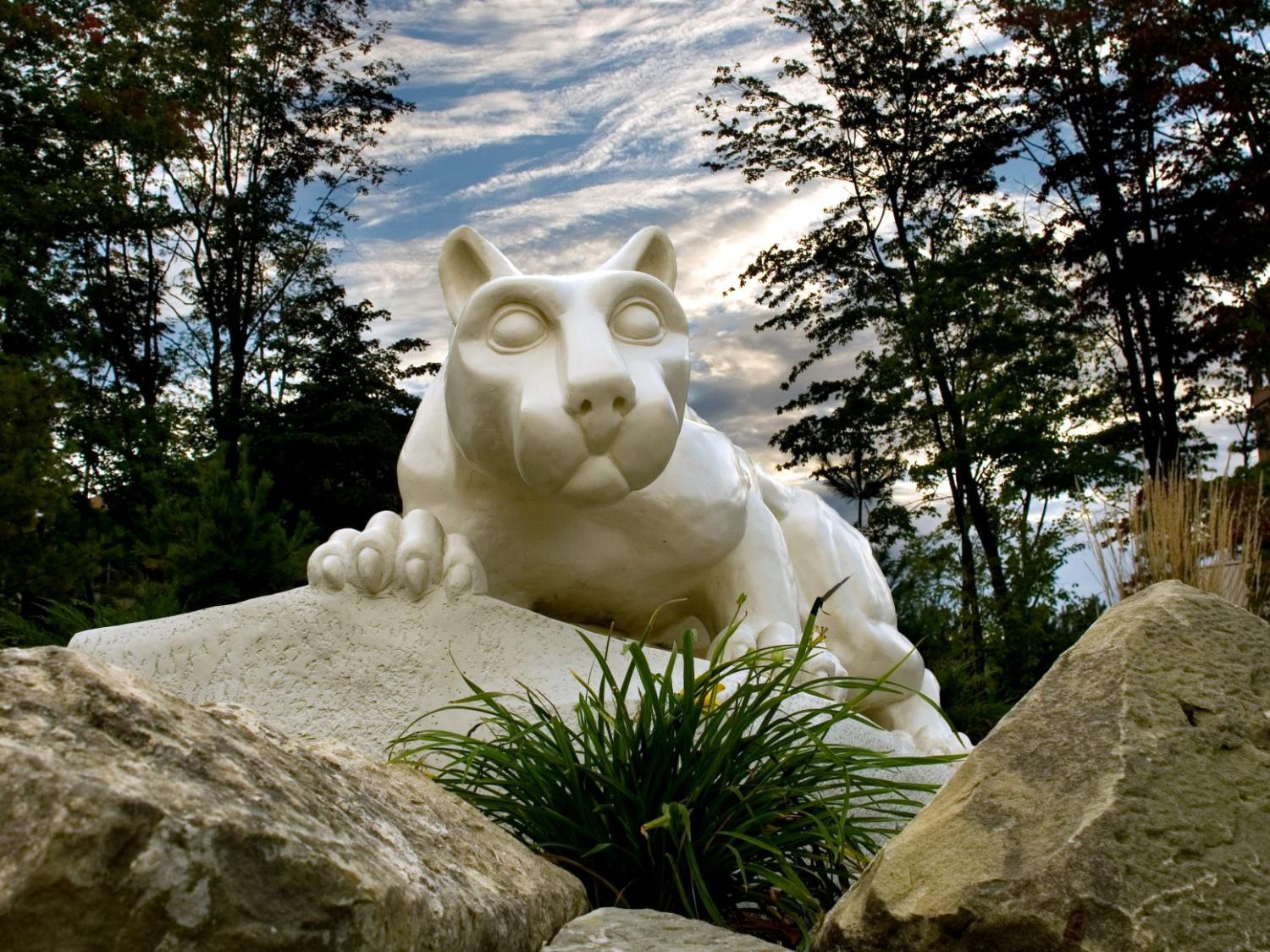 The Nittany Lion shrine at Penn State Behrend