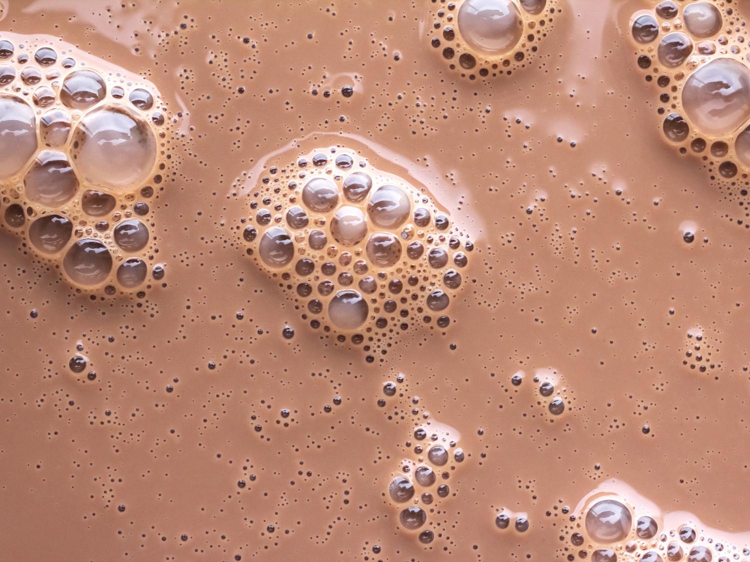 bubbles on top