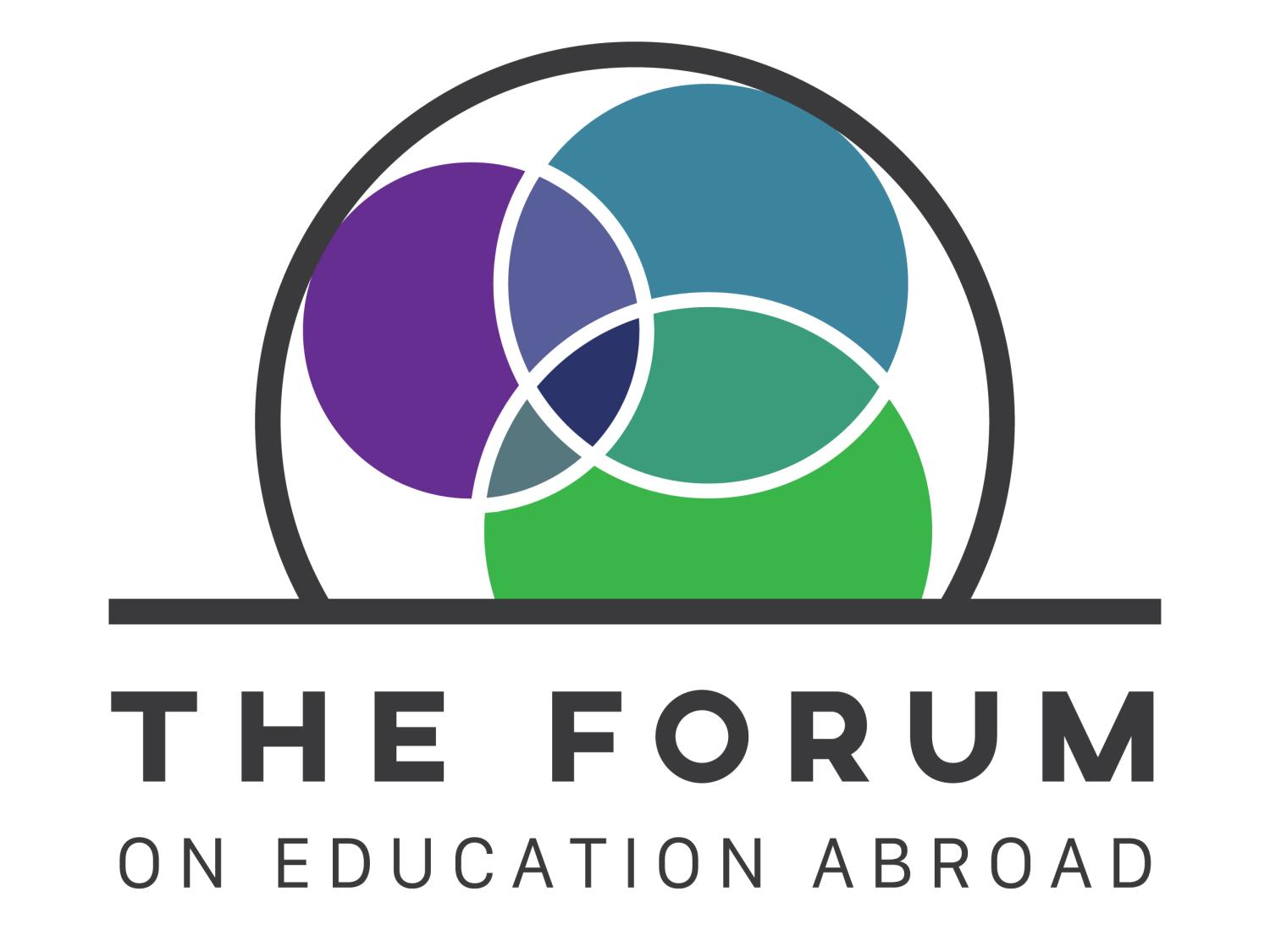 A logo displaying the words, the Forum on Education Abroad
