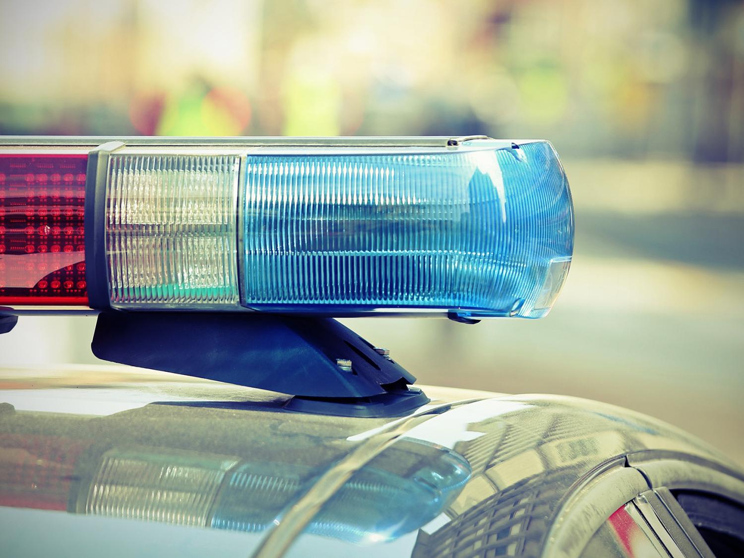 Police car lights