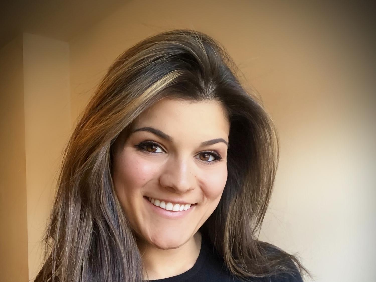 Student commencement speaker Kristen Harootunian 
