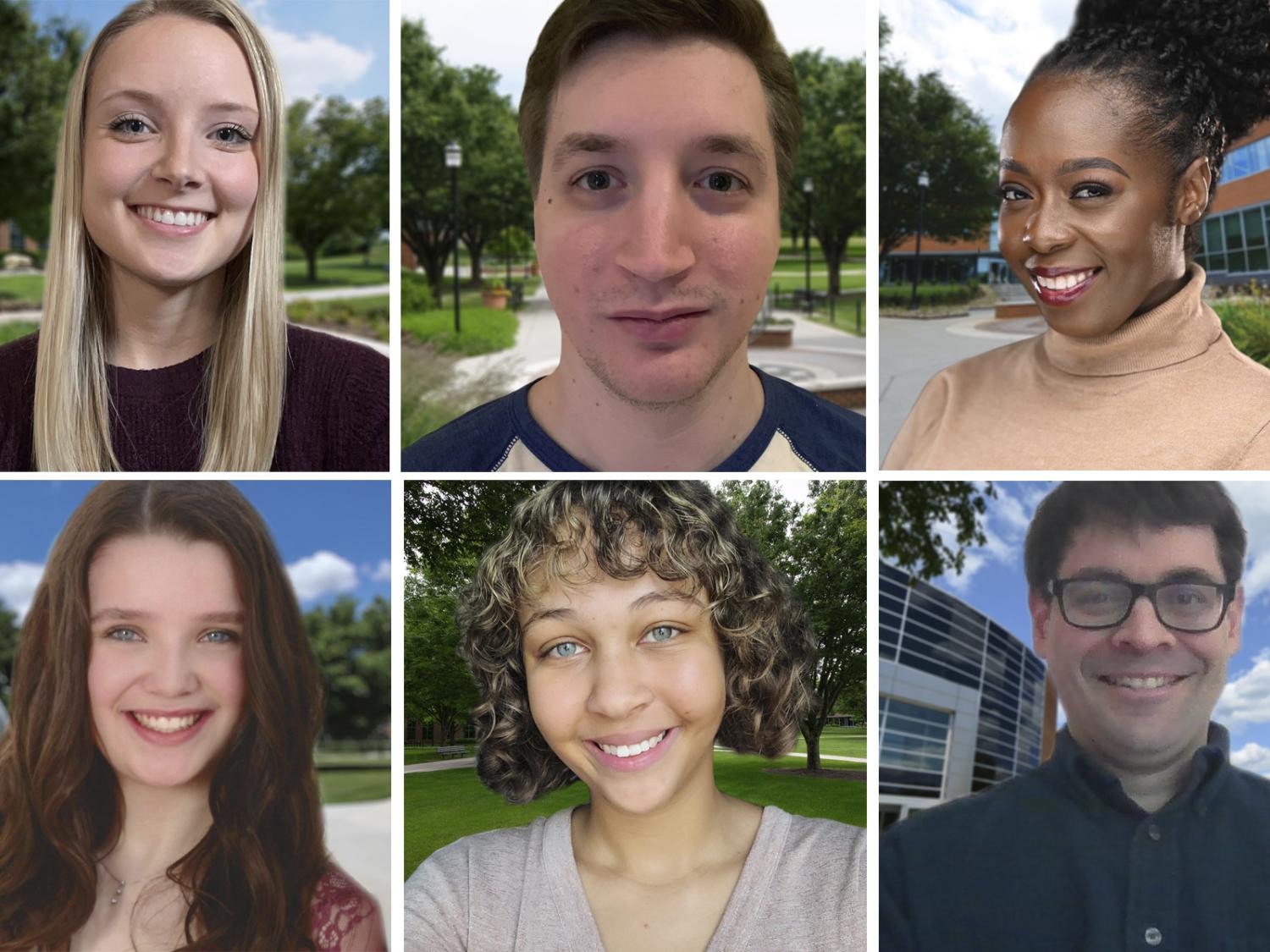 six student portraits