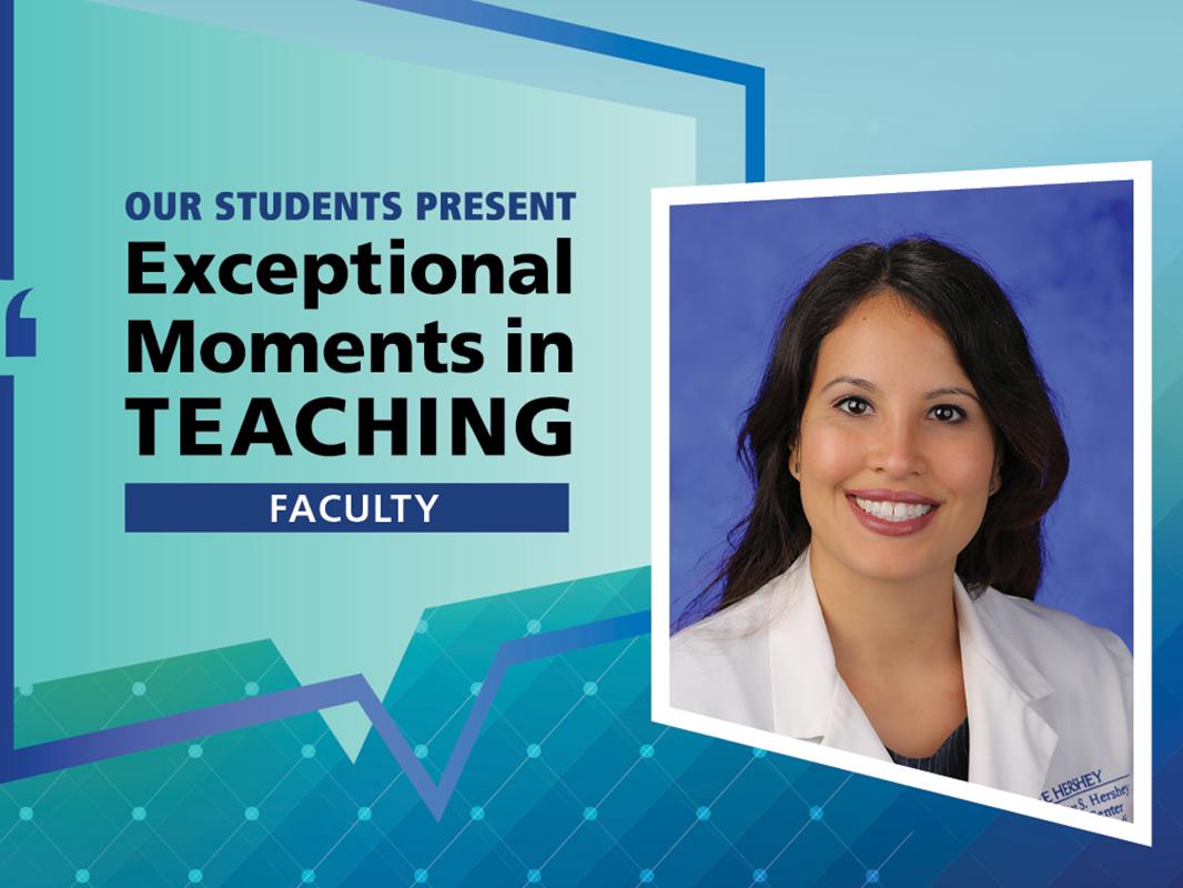 An illustration includes a portrait of Dr. Sol DeJesus and the words “Our Students Present Exceptional Moments in Teaching. Faculty.