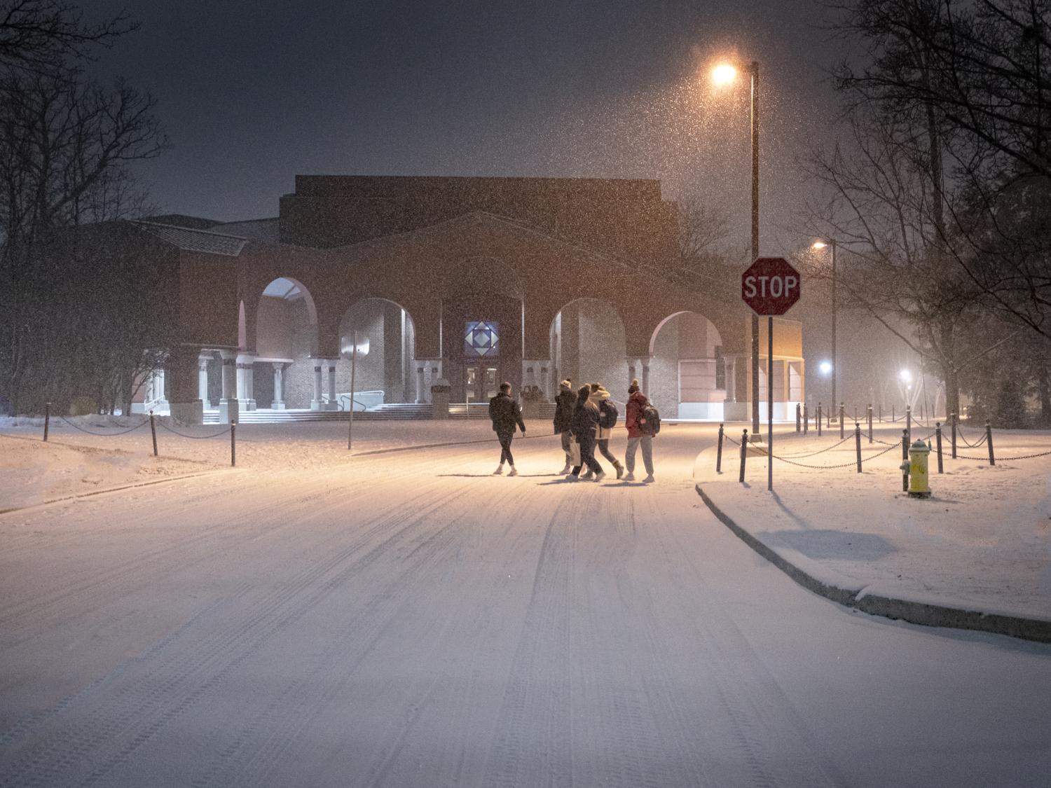 snow storm on Curtin Road