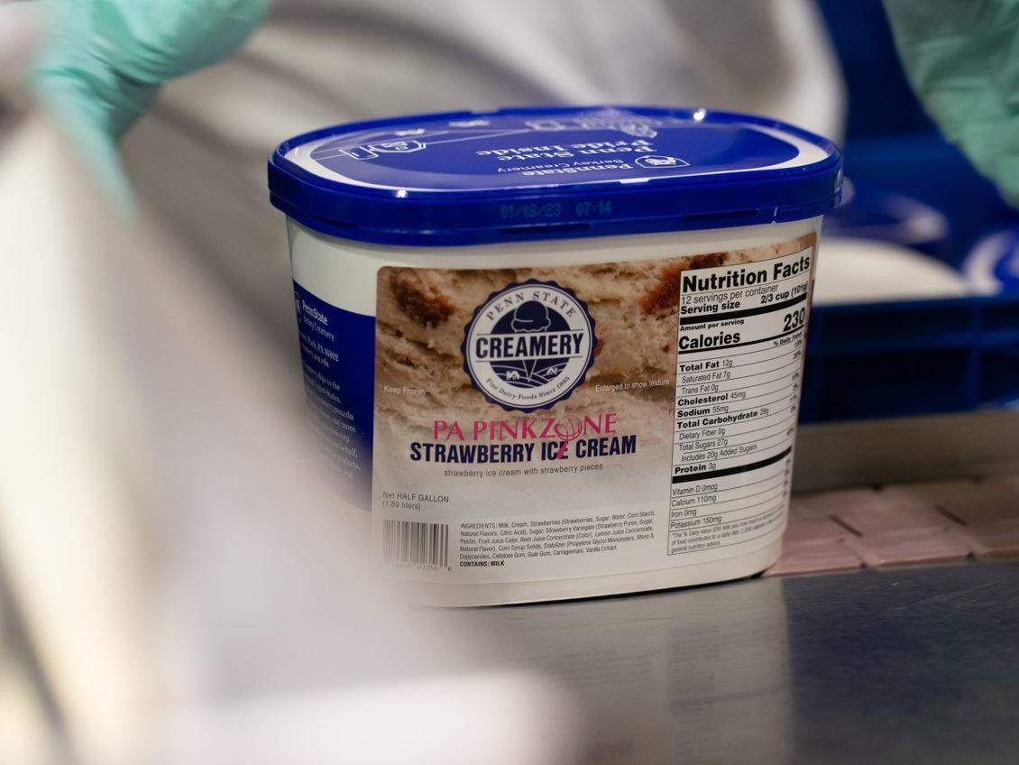 PA Pink Zone creamery ice cream
