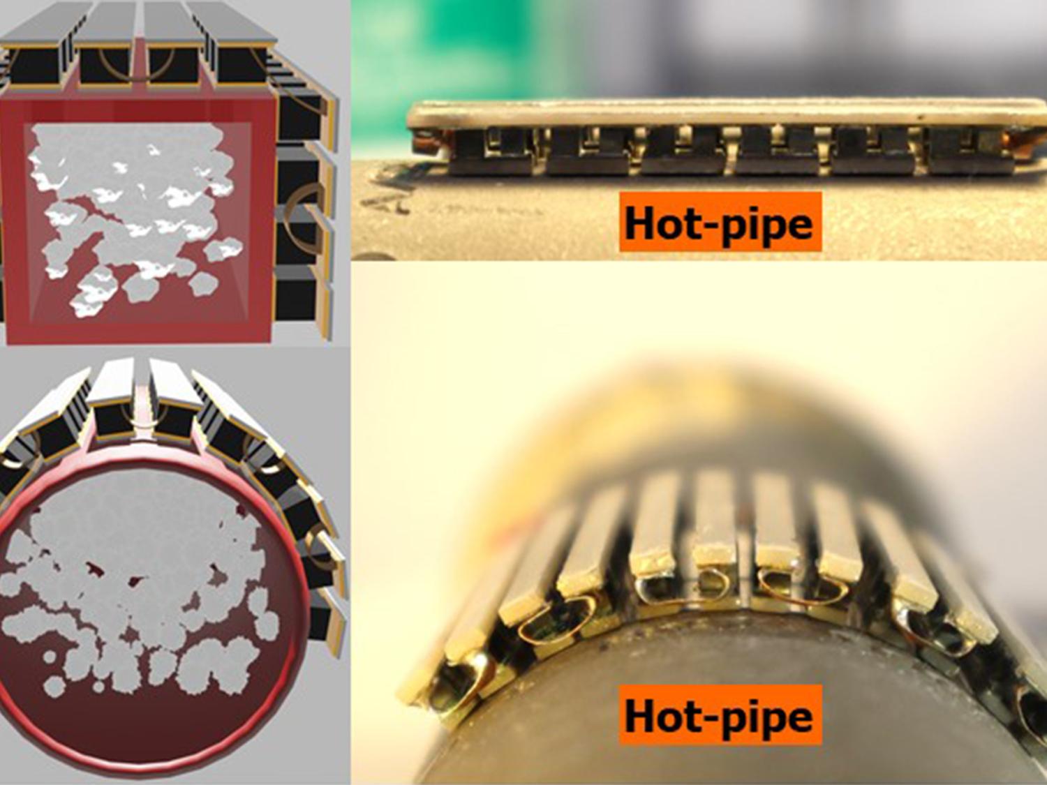 A new thermoelectric device developed by Penn State scientists better fits around pipes and other hot surfaces and converts wasted heat into electricity