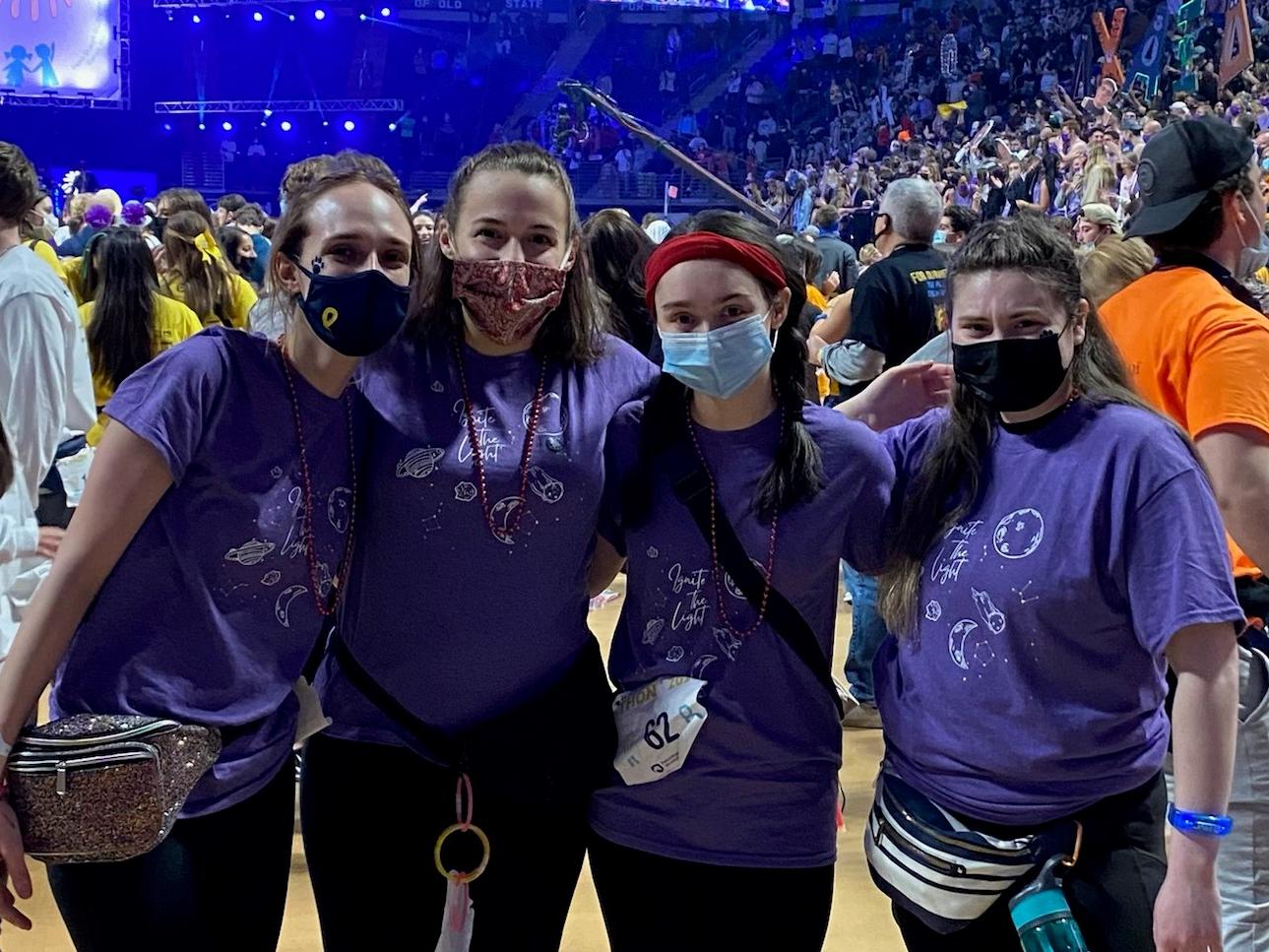 THON Dancers 2022 on the floor at BJC. 