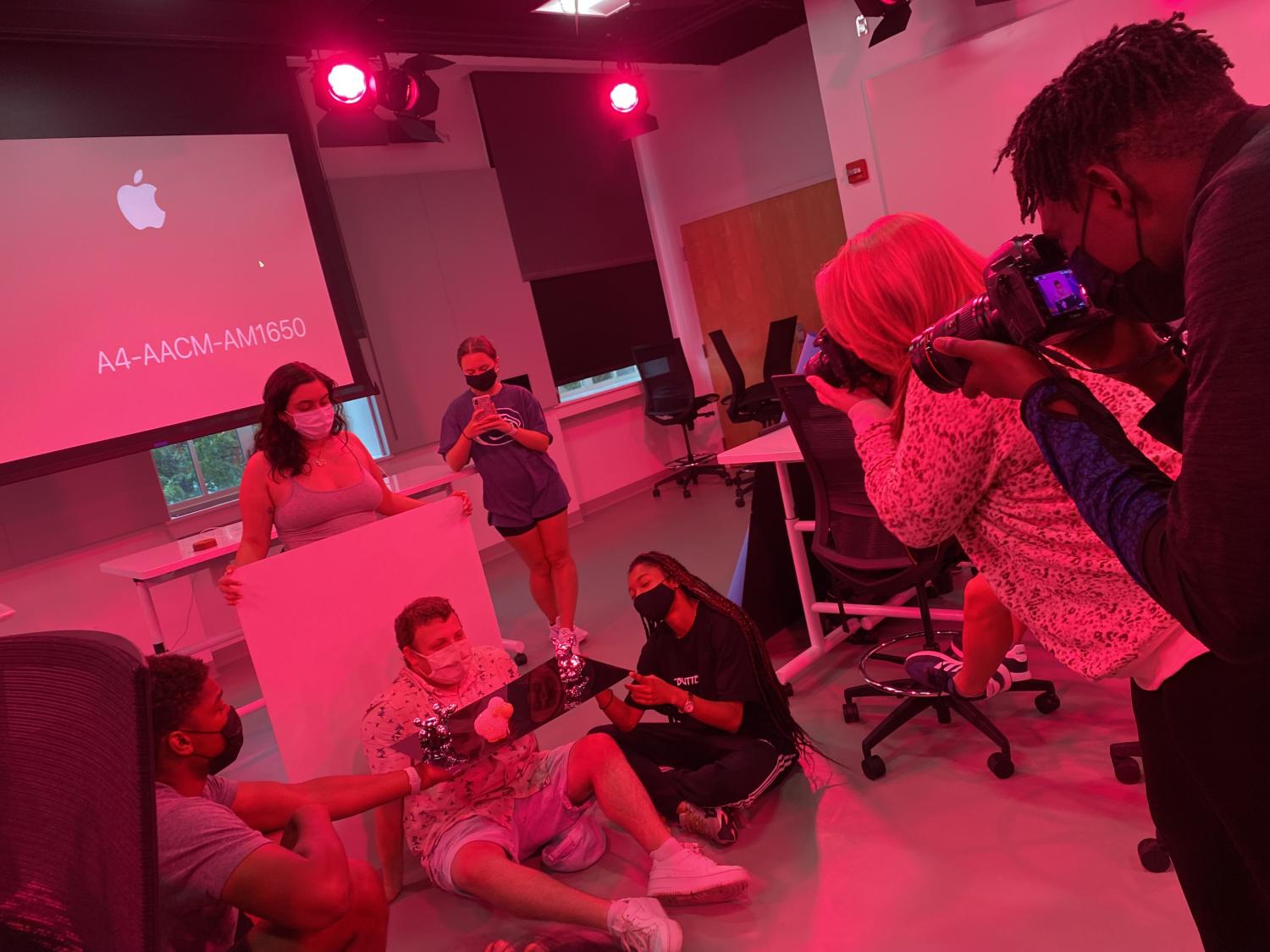 Students working in Center for Pedagogy in Arts and Design (CPAD) Lab