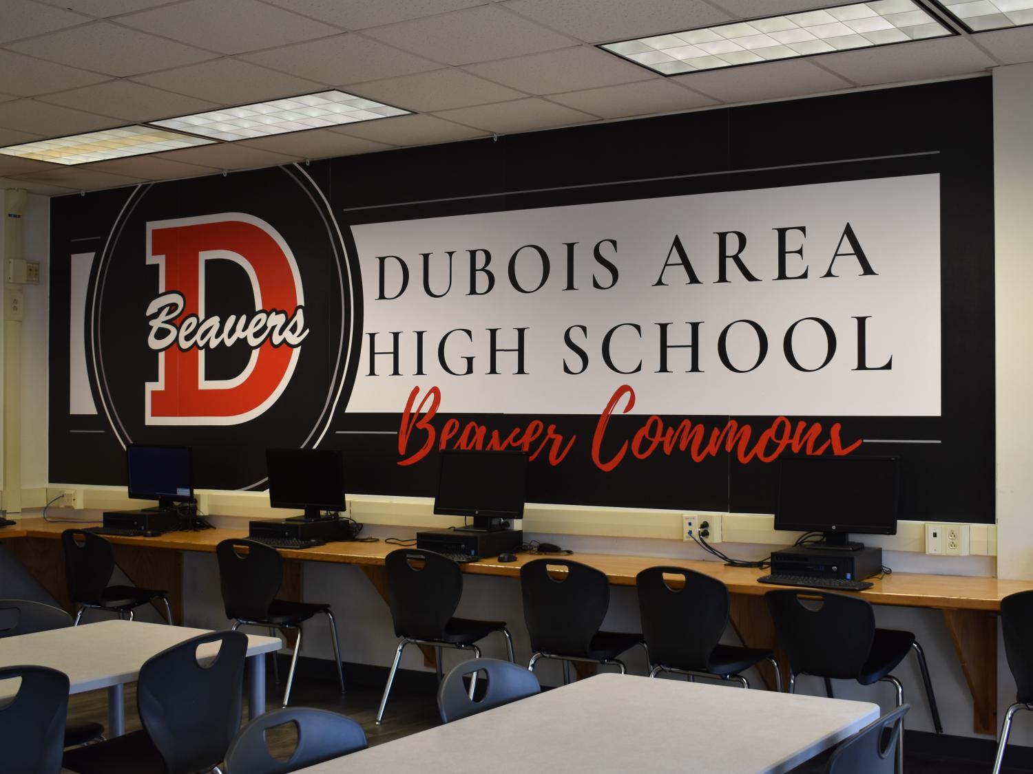 A new vinyl wall cling created at the North Central PA LaunchBox. 