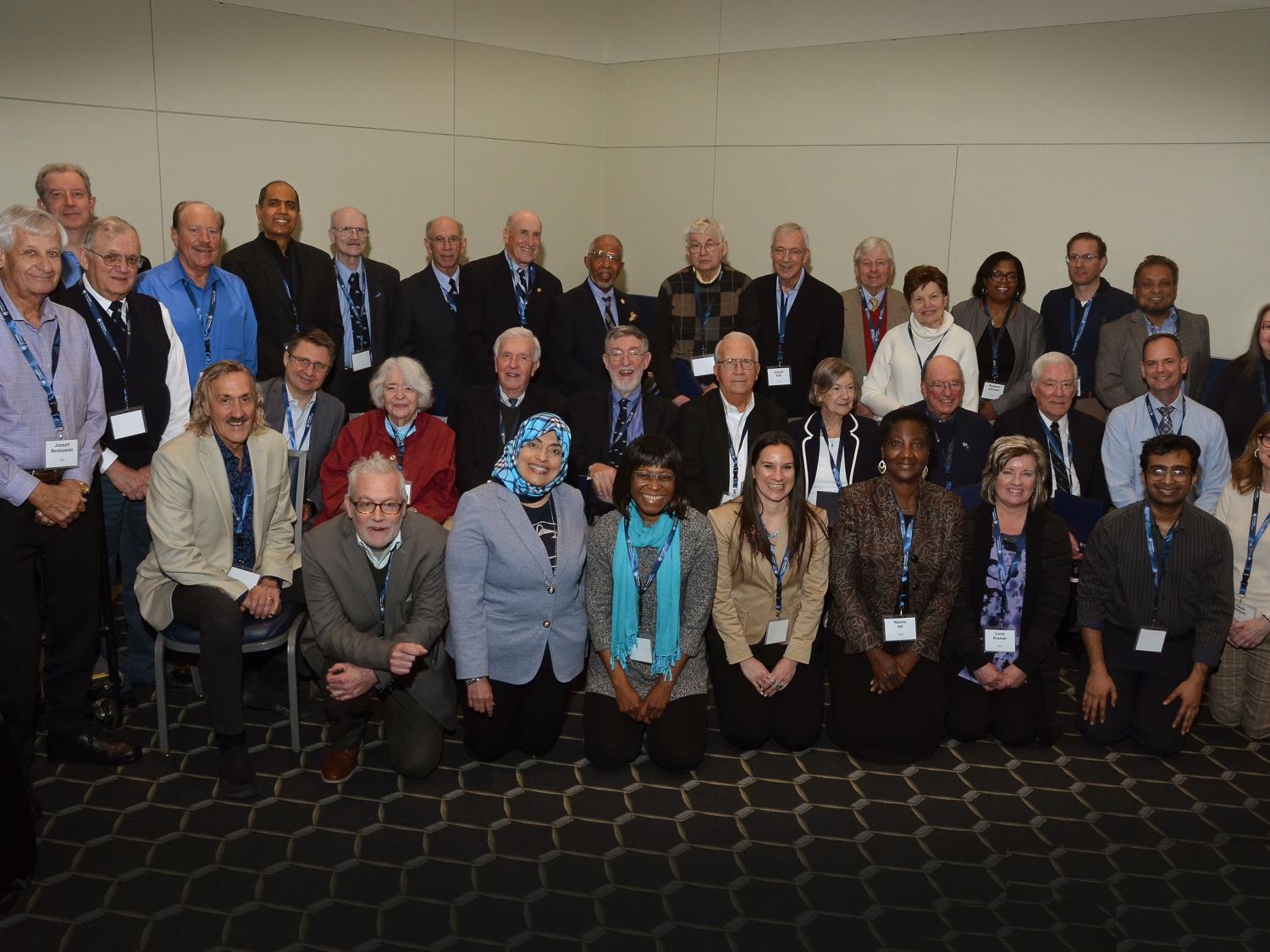Penn State doctoral alumni celebrating the 10th, 25th, and 50th anniversary of receiving their doctorate.