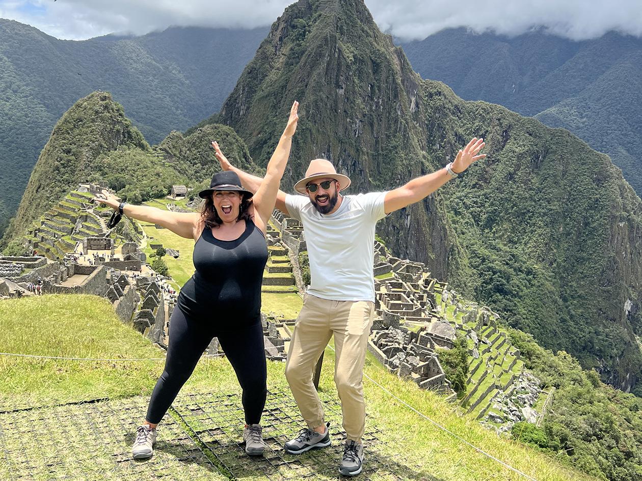 Deanna Figurito and her husband atop Machu Picchu