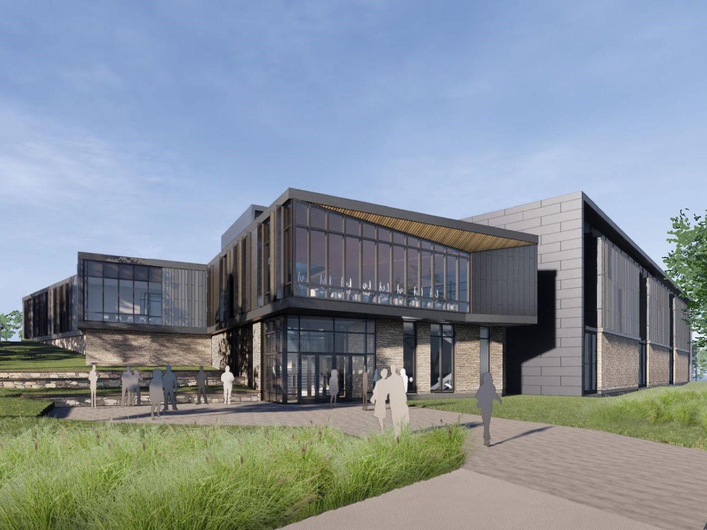An artist's rendering of the new Erie Hall at Penn State Behrend.