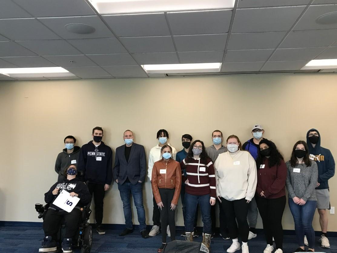 Students gather at recent leadership training. 