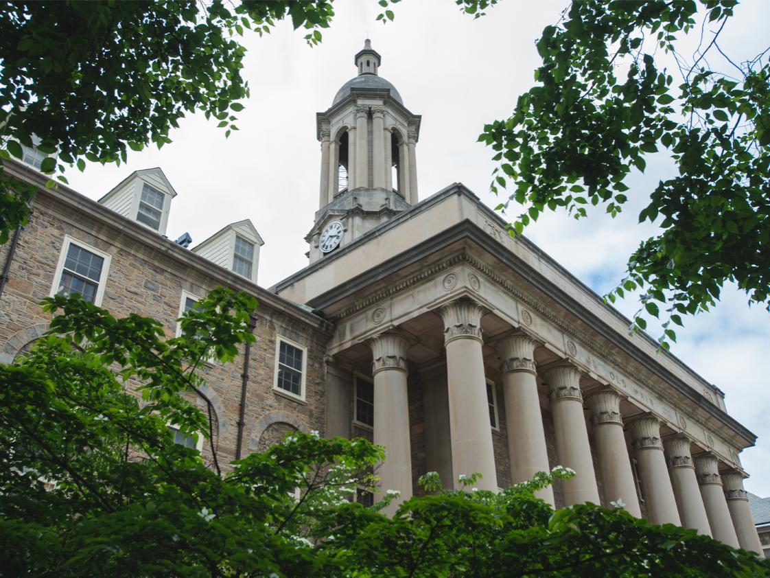 Old main in the springtime