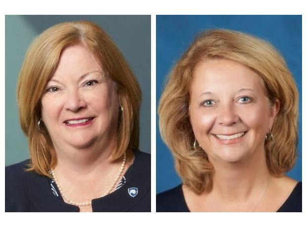 Penn State Ross and Carol Nese College of Nursing Deans Laurie Badzek (left) and Lisa Kitko