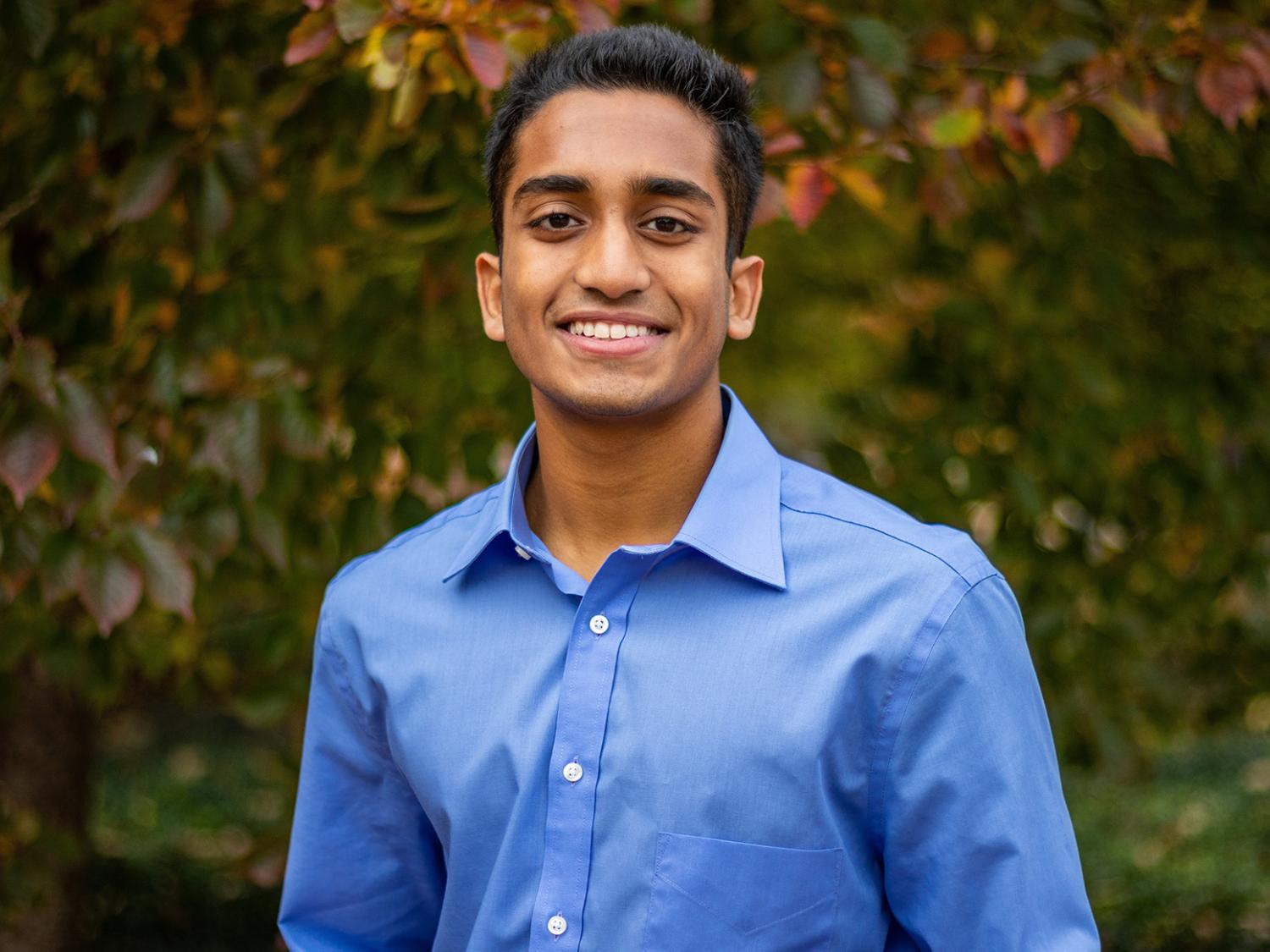 head shot of shravan asthana standing outdoors