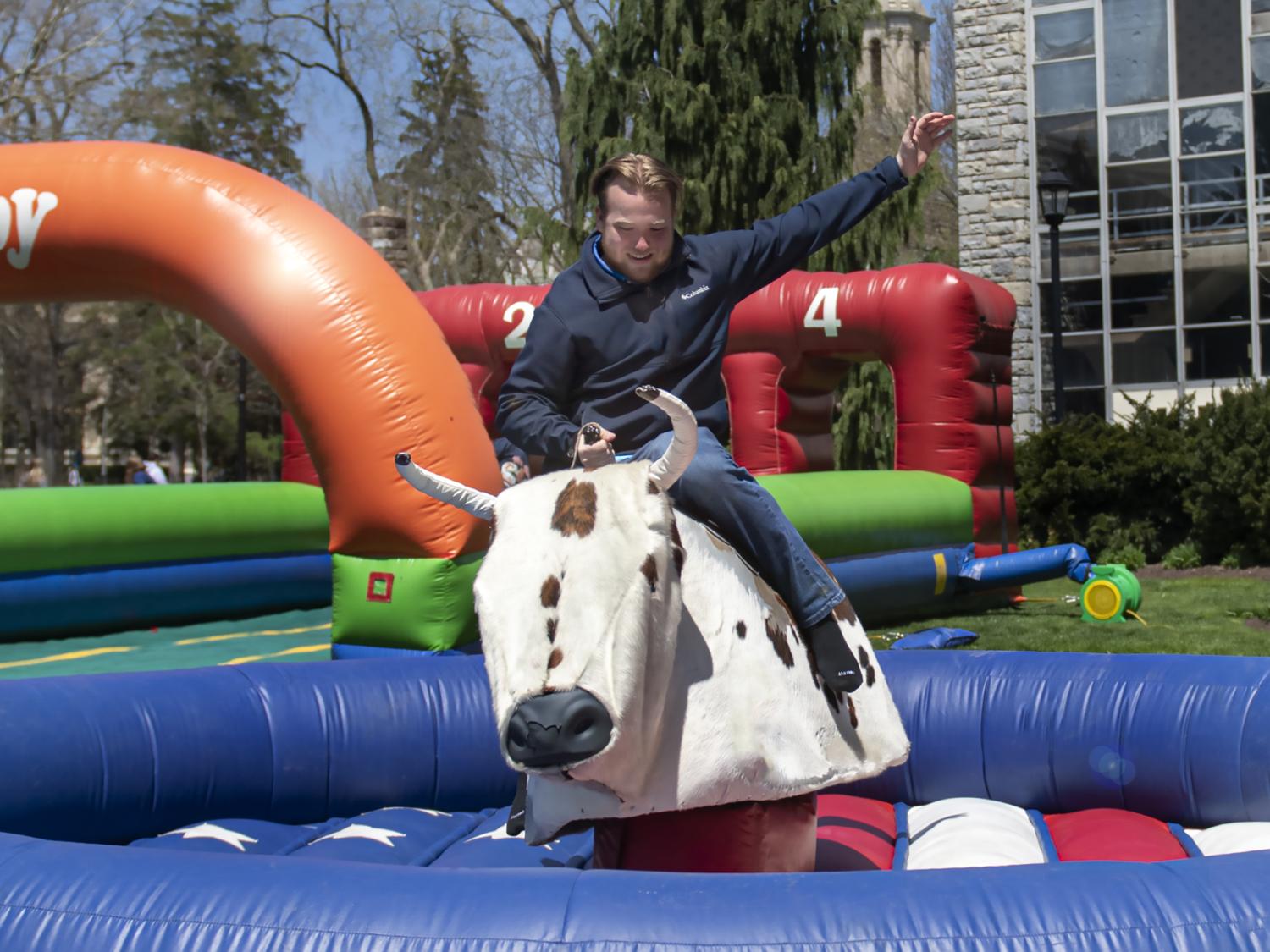 Mechanical Bull at Senior Send Off