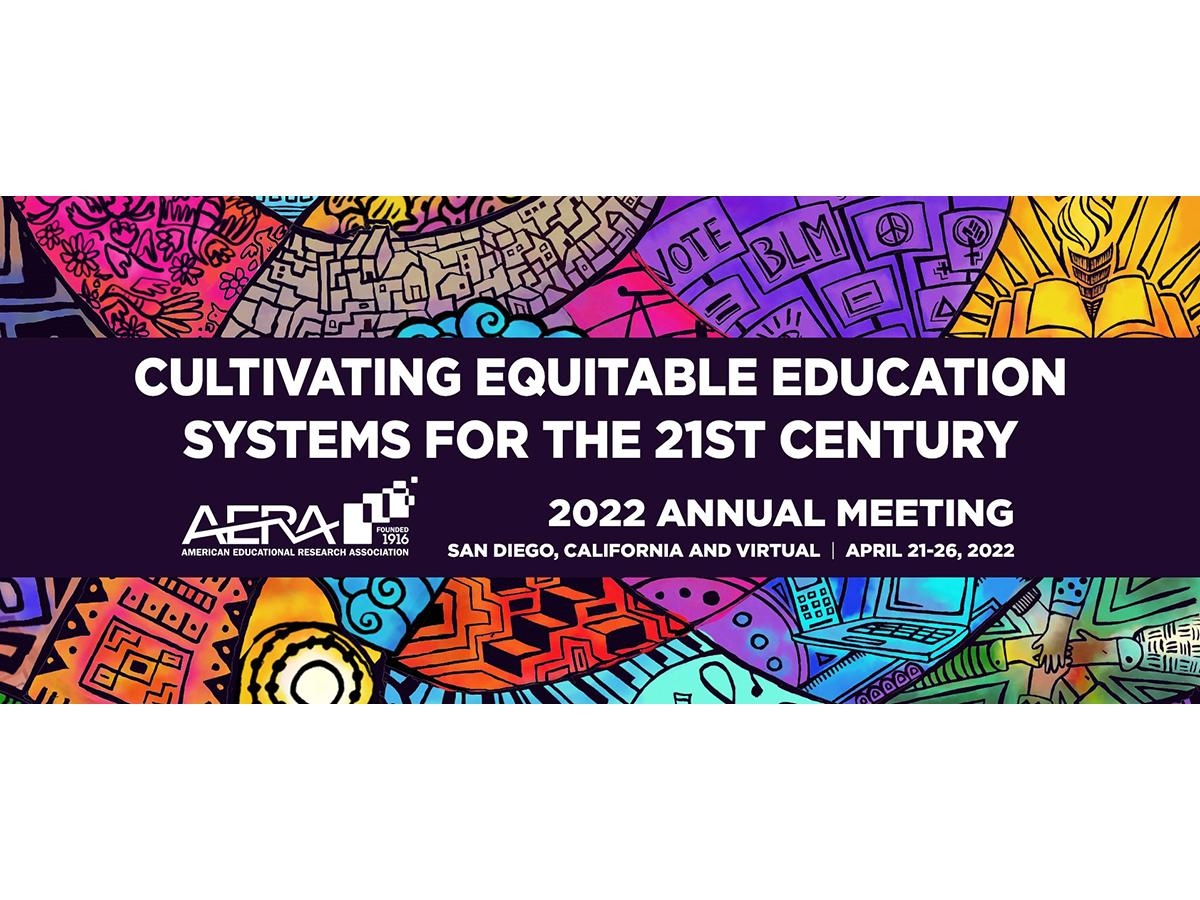 Graphic promoting AERA annual meeting