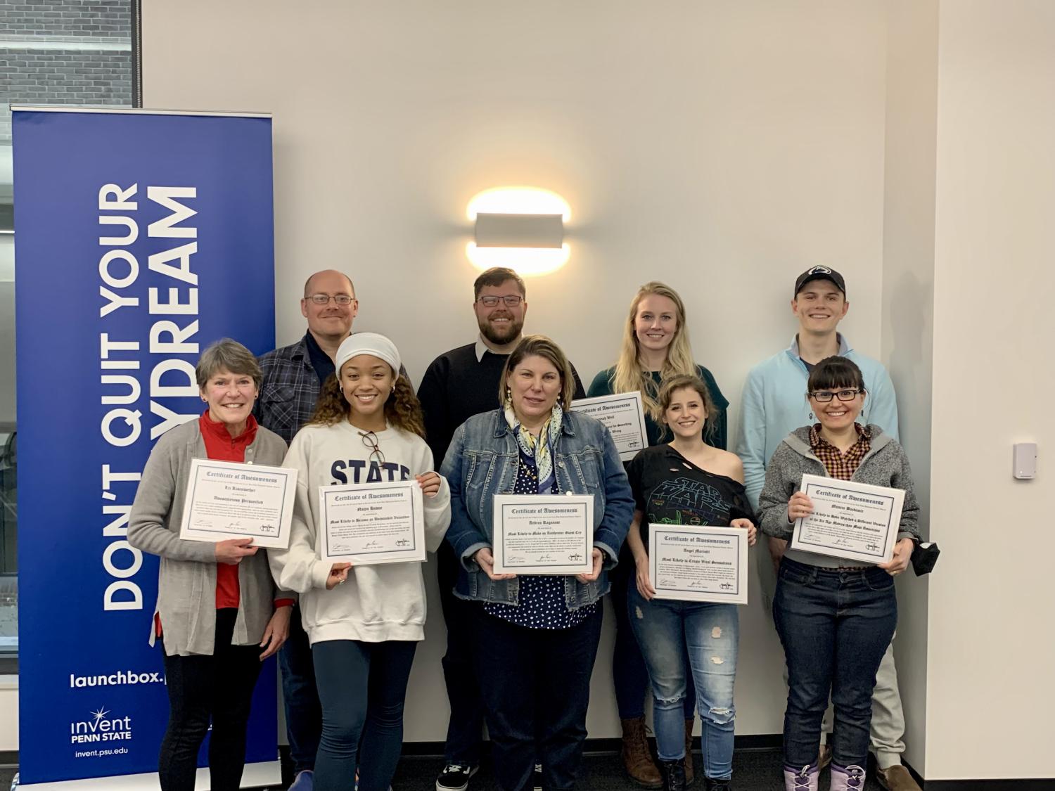 FastTrack Accelerator founders holding their certificates