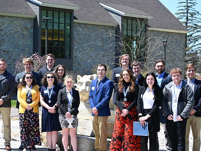 A group photo of the award winners