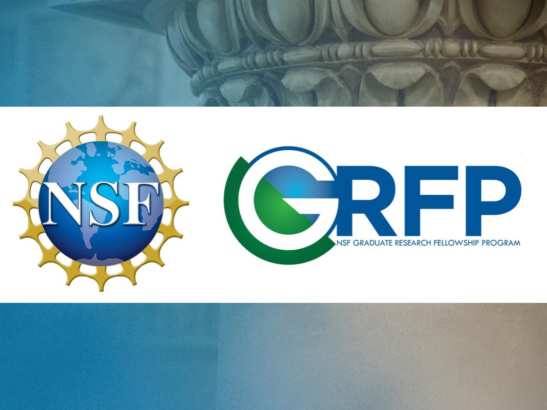 An image of the NSF logo and a logo of the Graduate Research Fellowship Program 