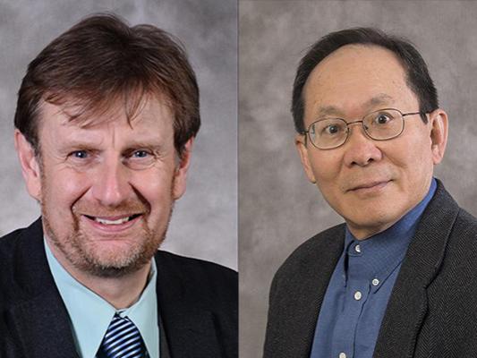 Penn State professors Clive Randall and T.C. Mike Chung 