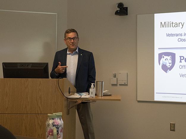 Eugene McFeely facilitates the Veterans Ally Program