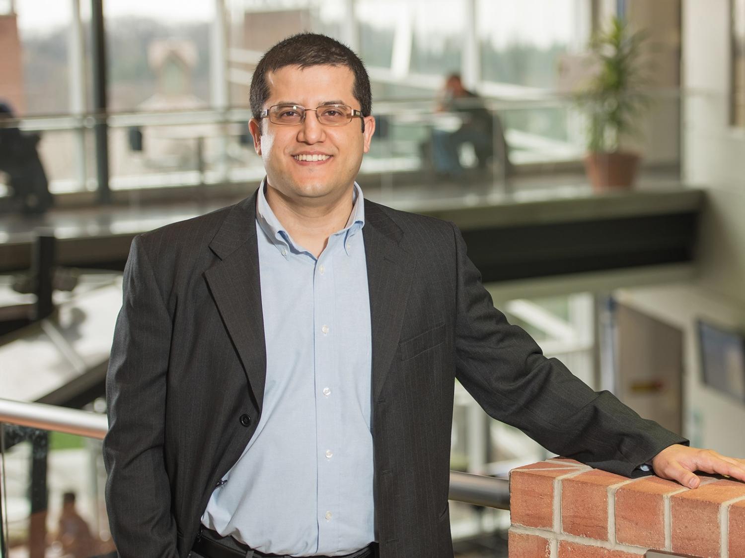 A portrait of Omar Ashour, an associate professor of industrial engineering at Penn State Behrend.