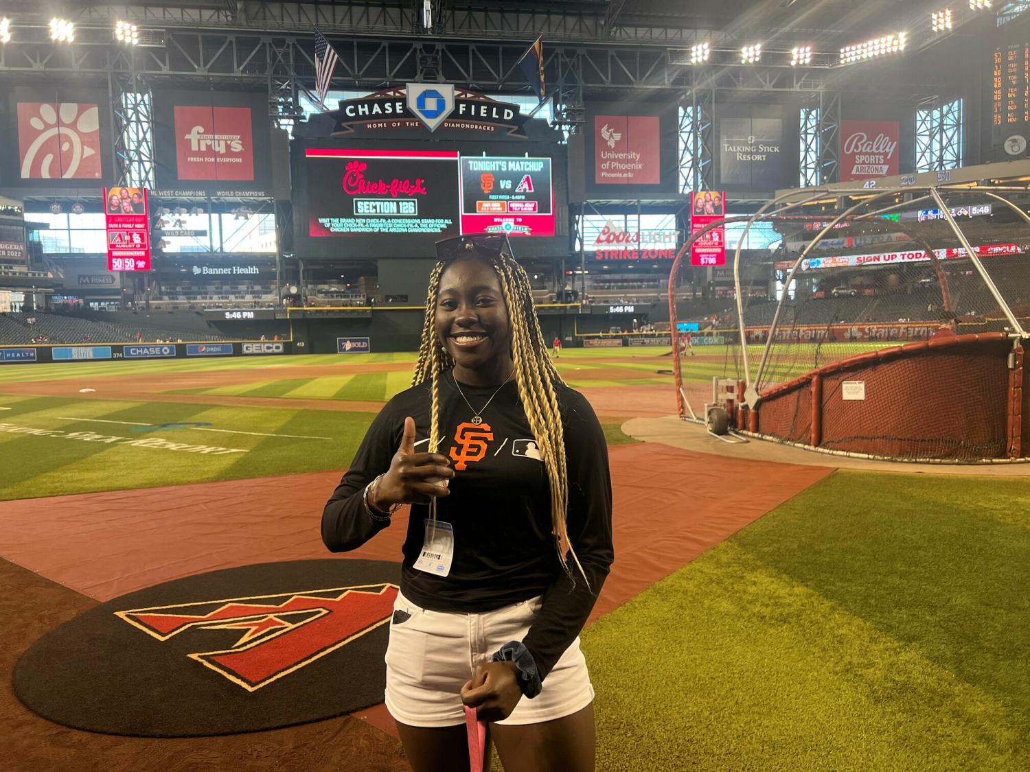 Mojisoluwa Awe at Chase Field