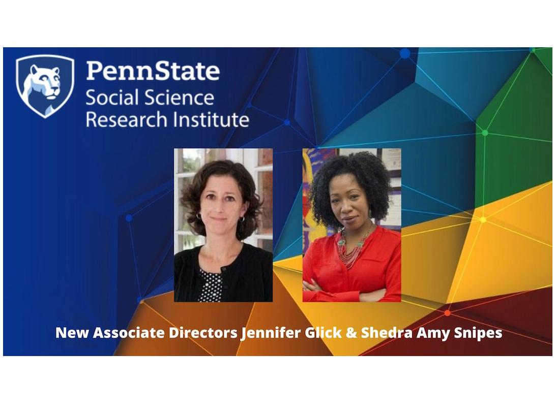 New SSRI Associate Directors headshots -- Jennifer Glick and Shedra Amy Snipes